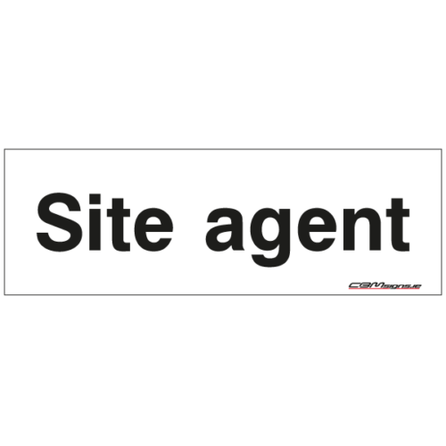 Site agent construction sign