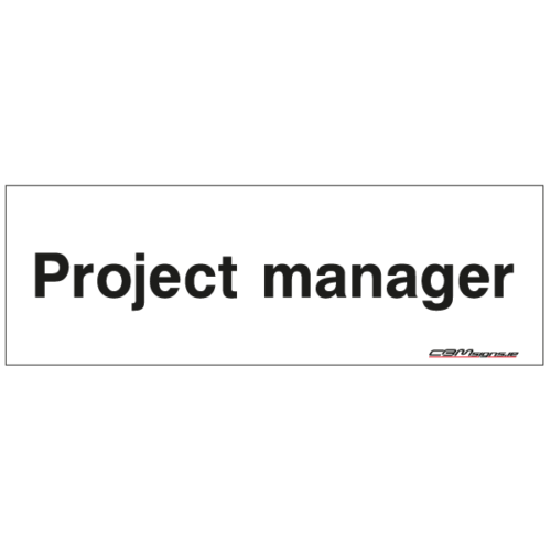 project manager sign