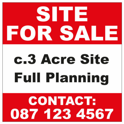 site for sale sign