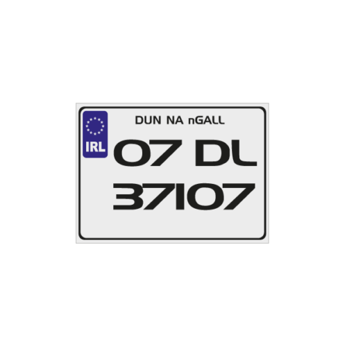 sporty number plates